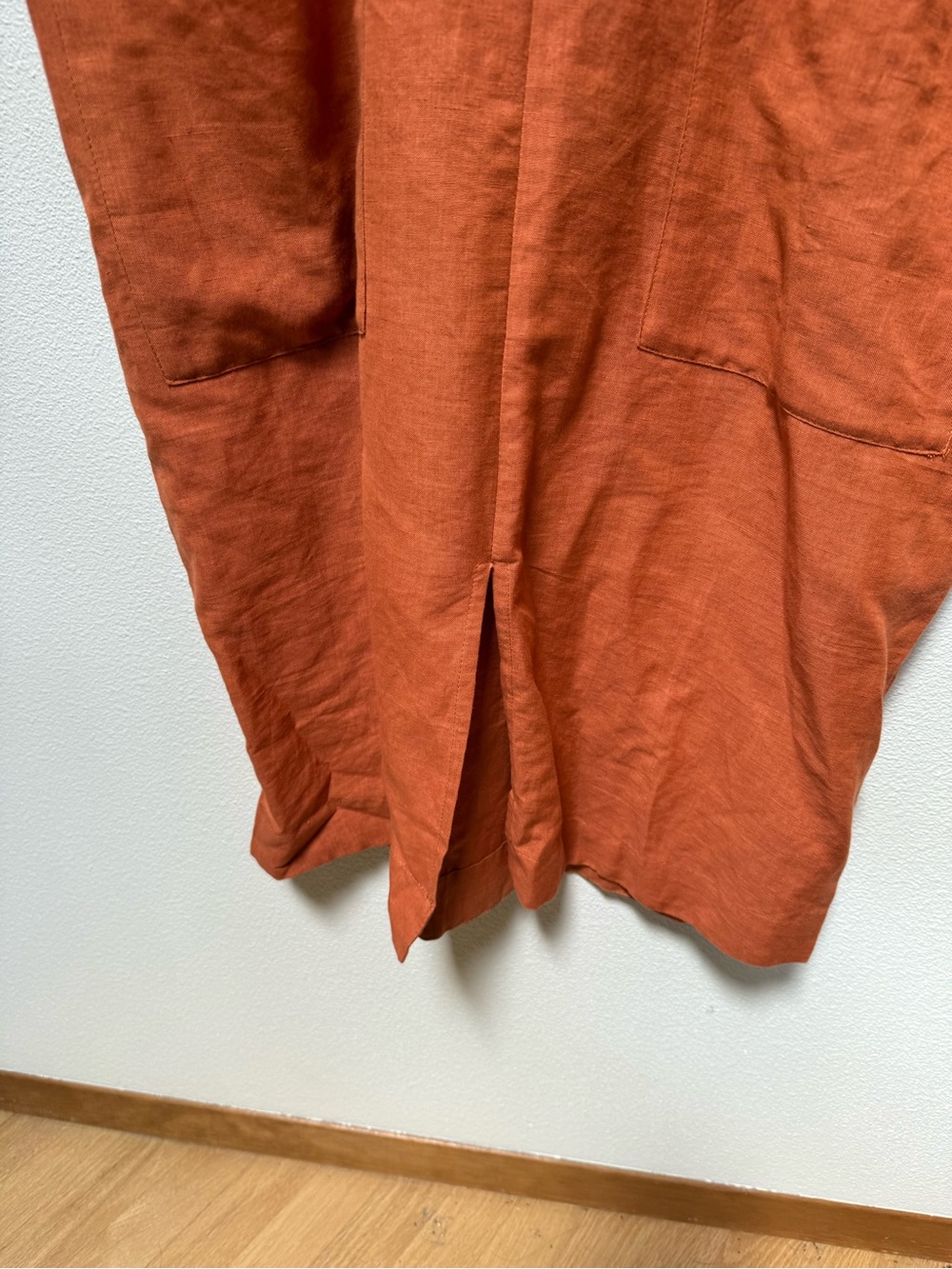 Terracotta Linen Dress - Picture 7 of 9